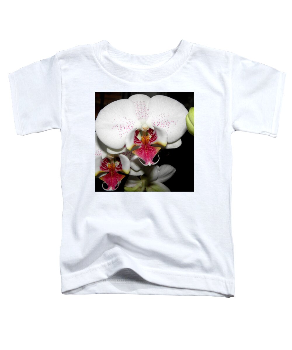 Orchid Toddler T-Shirt featuring the photograph Happy Blooms by Kim Galluzzo