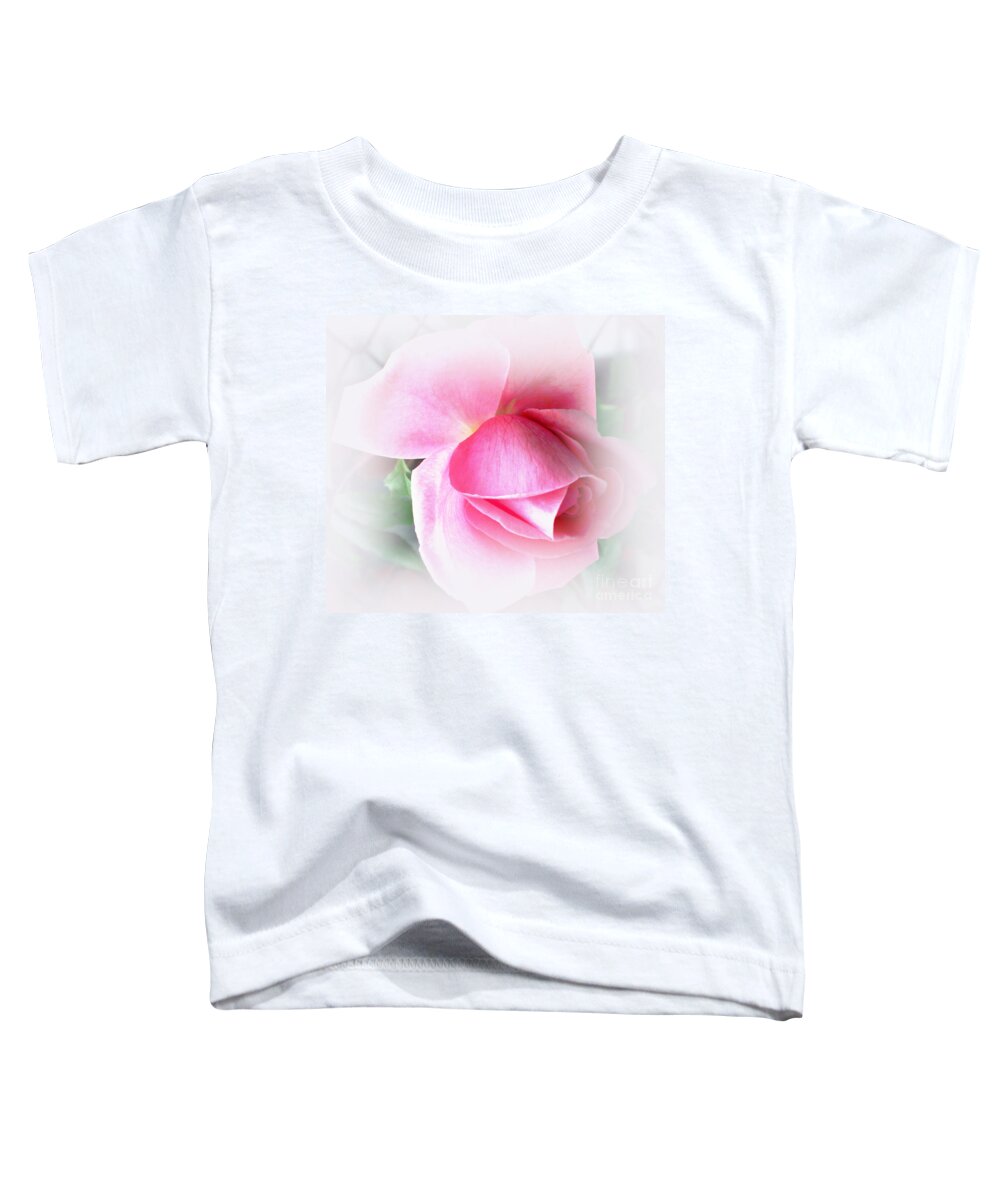 Pink Rose Toddler T-Shirt featuring the photograph Heartfelt Pink Rose by Judy Palkimas