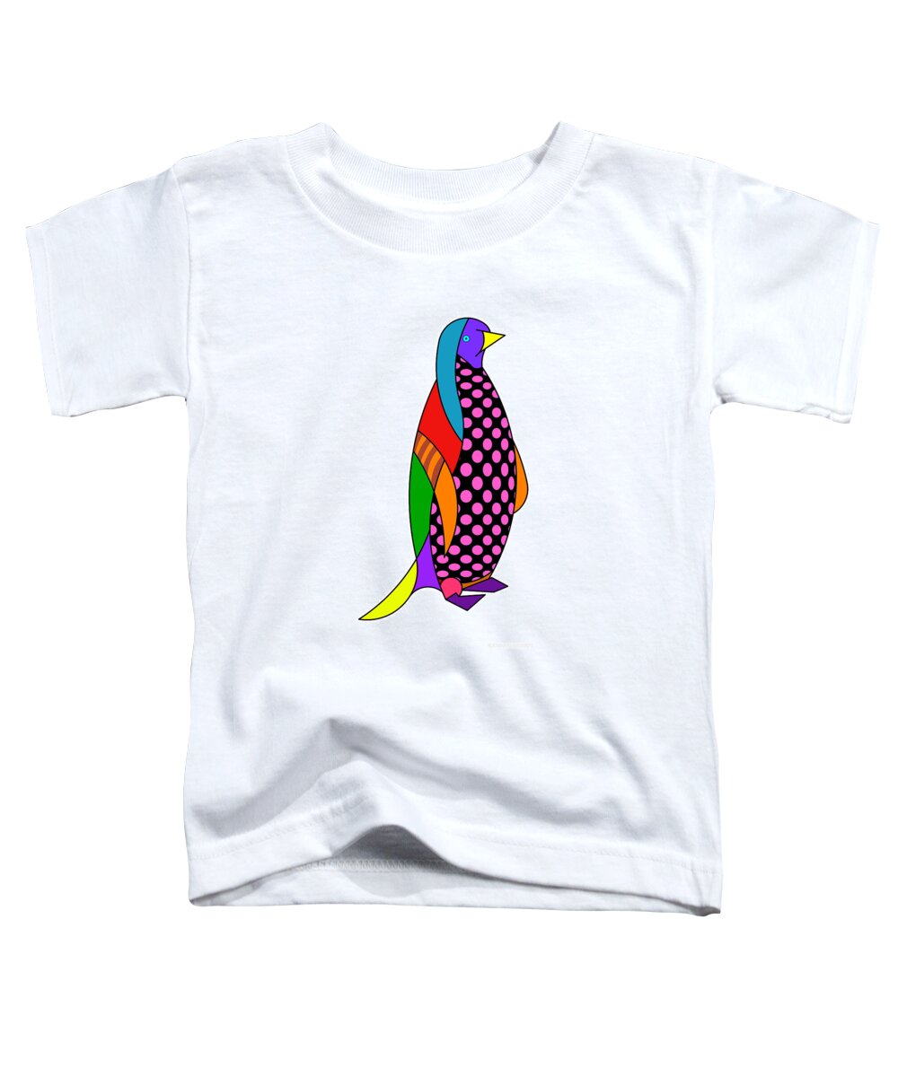 Colorful Toddler T-Shirt featuring the digital art Herbie by Randall J Henrie