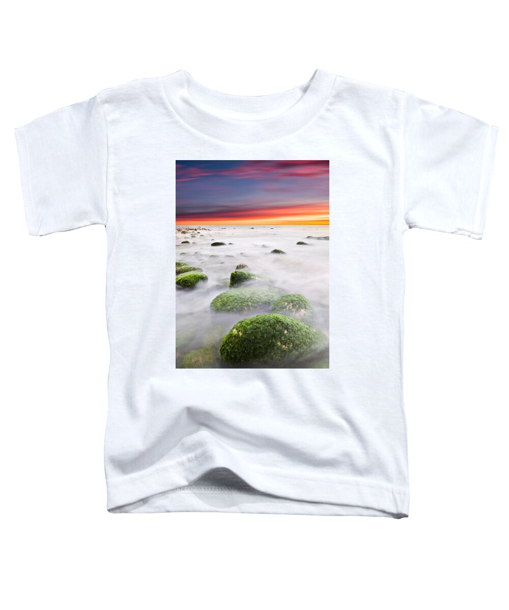 Beach Toddler T-Shirt featuring the photograph High tide by Jorge Maia