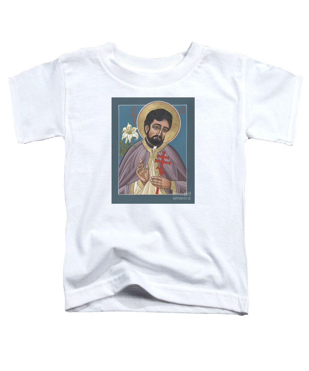 Holy New Martyr Father John Karastamatis Of Santa Cruz Toddler T-Shirt featuring the painting Holy New Martyr Father John Karastamatis of Santa Cruz 216 by William Hart McNichols
