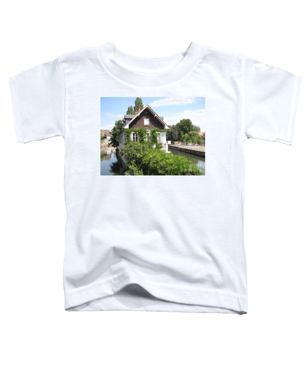 Timber Toddler T-Shirt featuring the photograph House in the middle of the canal by Amanda Mohler