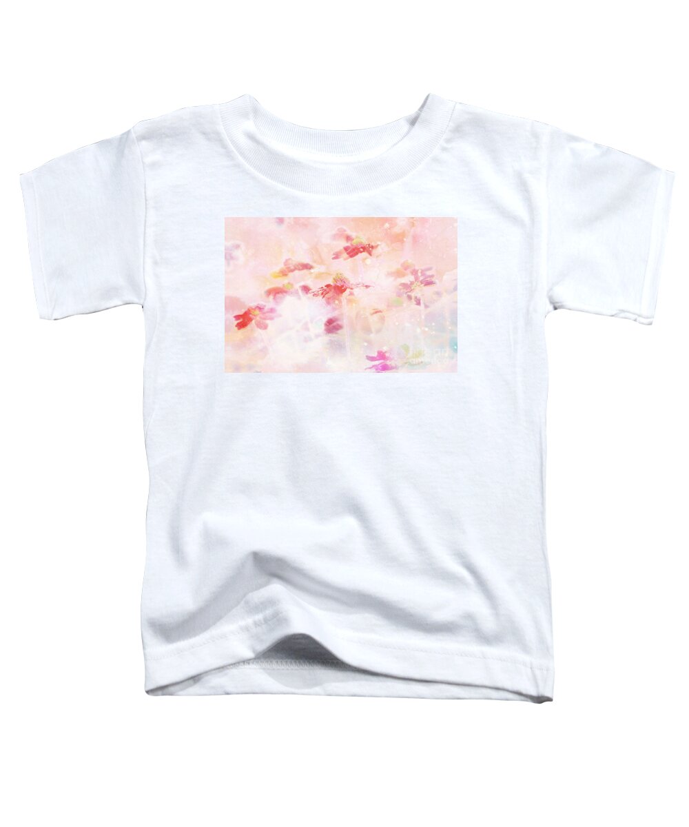 Pink Toddler T-Shirt featuring the digital art Imagine - f11v04b by Variance Collections
