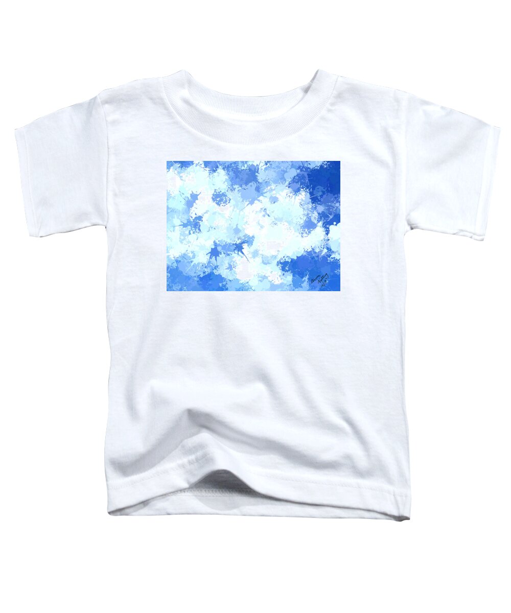 Sky Toddler T-Shirt featuring the painting Impressionistic Clouds by Bruce Nutting