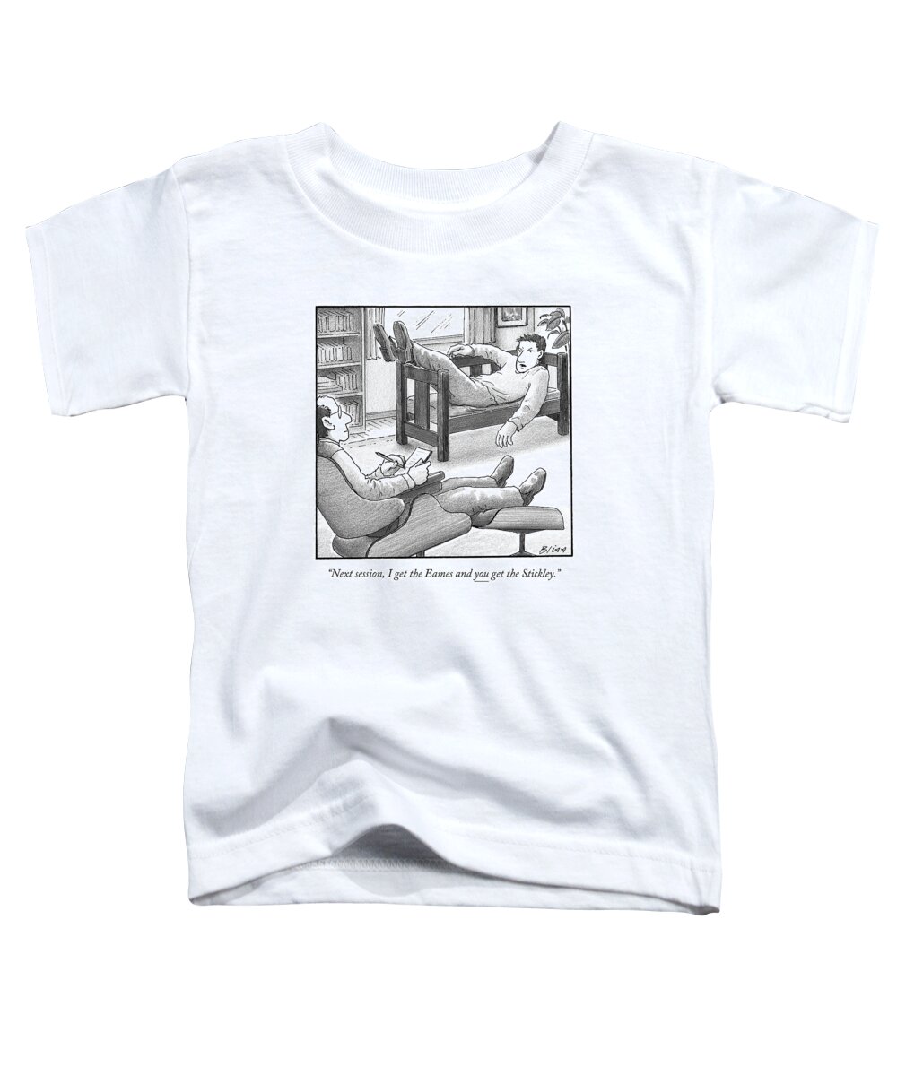 Furniture Toddler T-Shirt featuring the drawing In A Therapist's Office by Harry Bliss