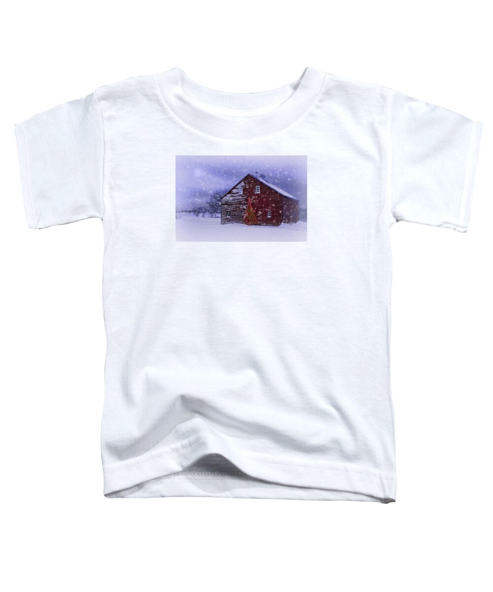 Christmas Toddler T-Shirt featuring the photograph In the Still of the Night by Nikolyn McDonald