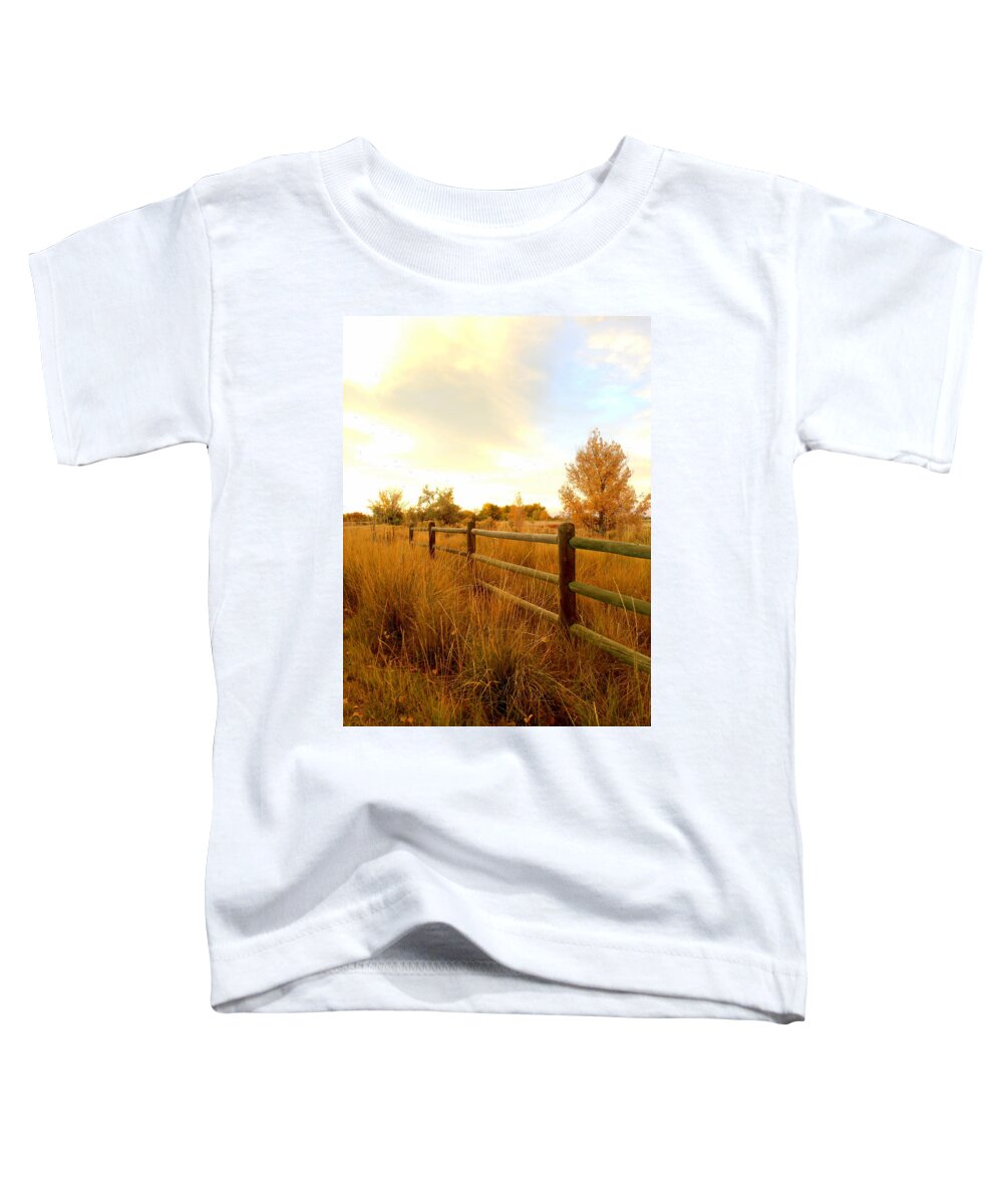 Sunset Toddler T-Shirt featuring the photograph Into the Sunset by Jessica Myscofski