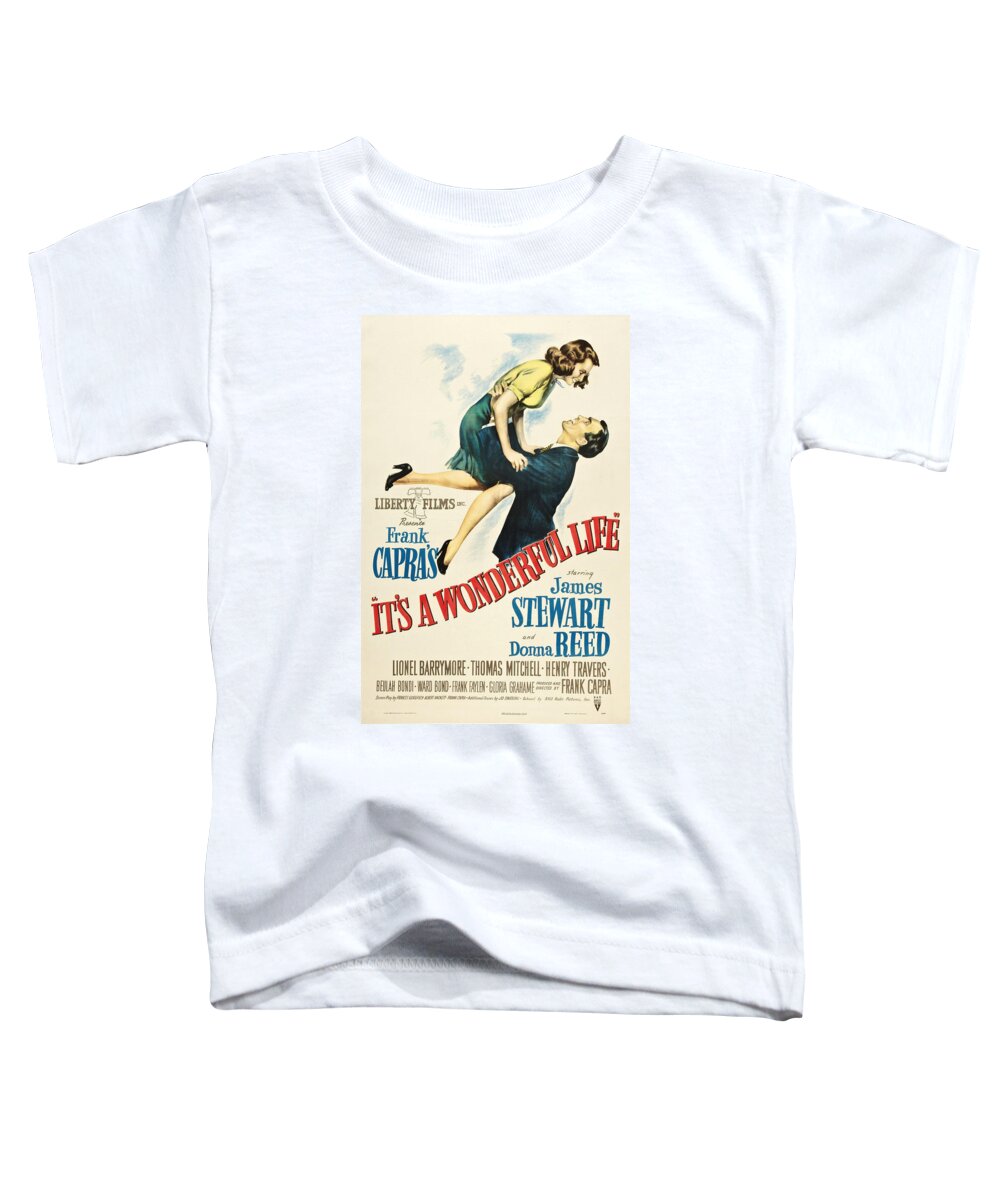 Its A Wonderful Life Toddler T-Shirt featuring the digital art It's a Wonderful Life by Georgia Clare