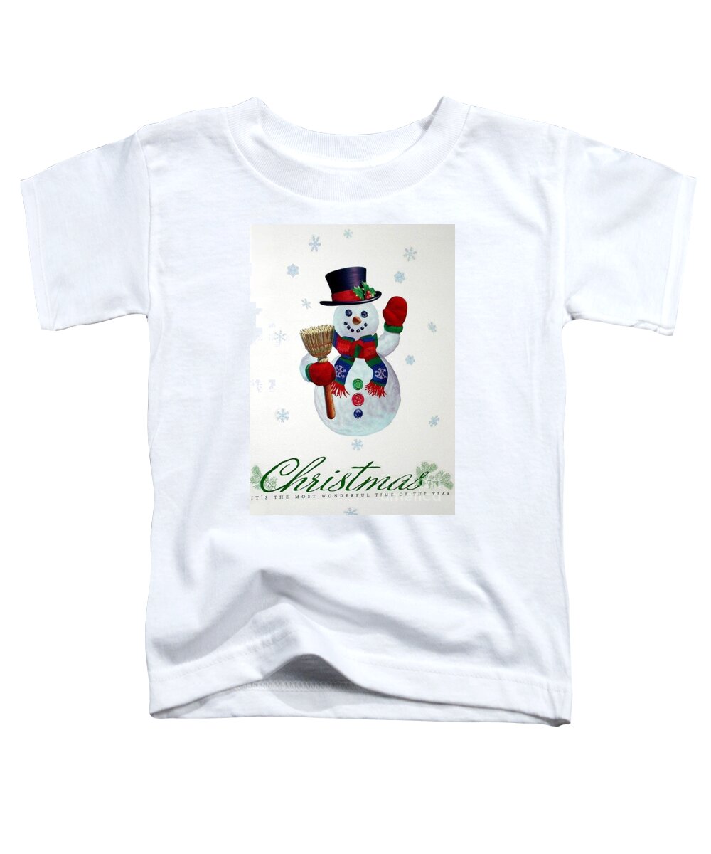 Christmas Toddler T-Shirt featuring the photograph It's The Most Wonderful Time Of The Year by Living Color Photography Lorraine Lynch