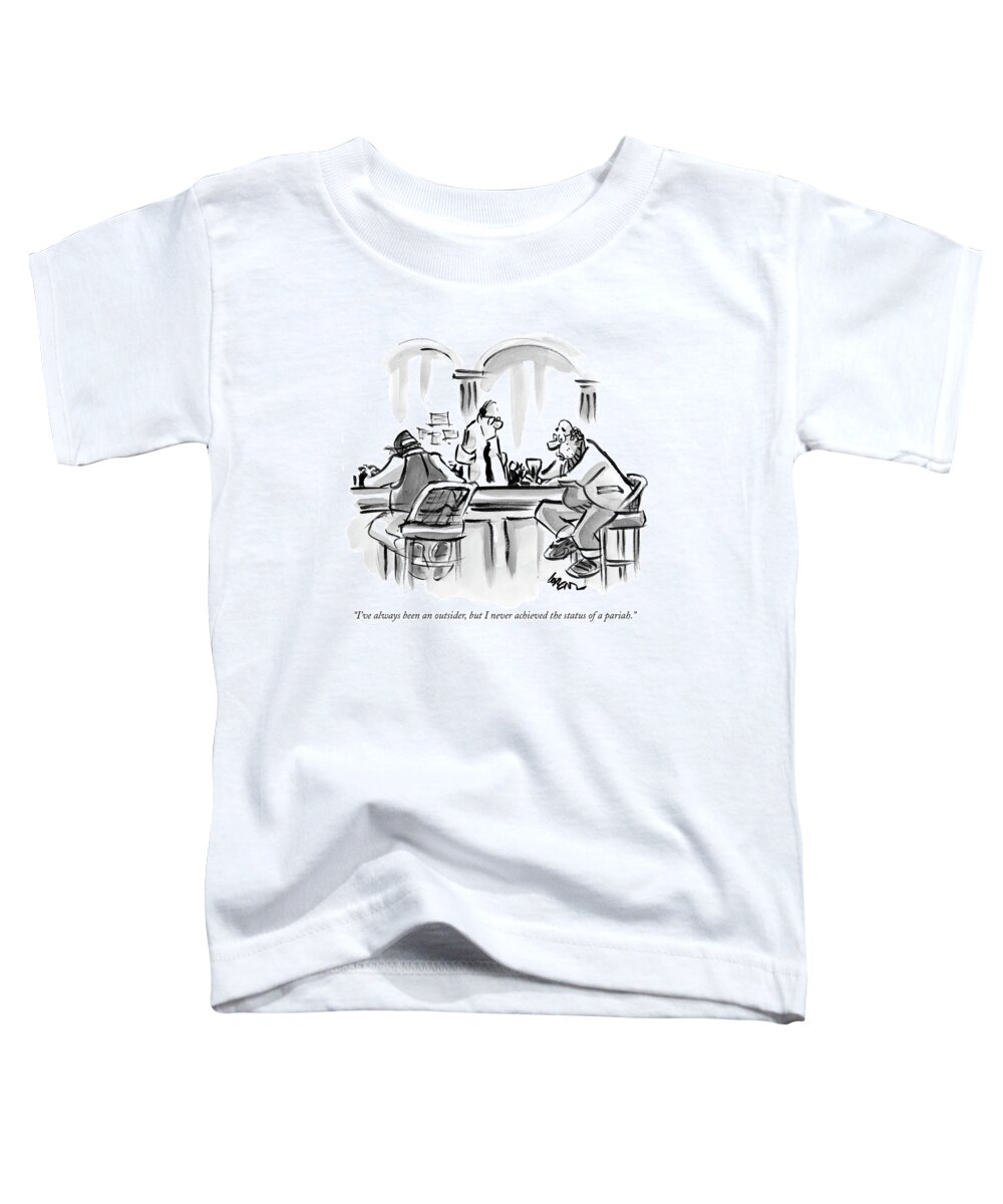 Word Play Problems Psychology Depression Failure
 
(sullen Man Sitting At The Bar Toddler T-Shirt featuring the drawing I've Always Been An Outsider by Lee Lorenz
