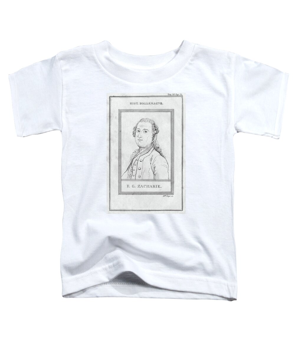 18th Century Toddler T-Shirt featuring the painting Justus Zachariae (1726-1777) by Granger