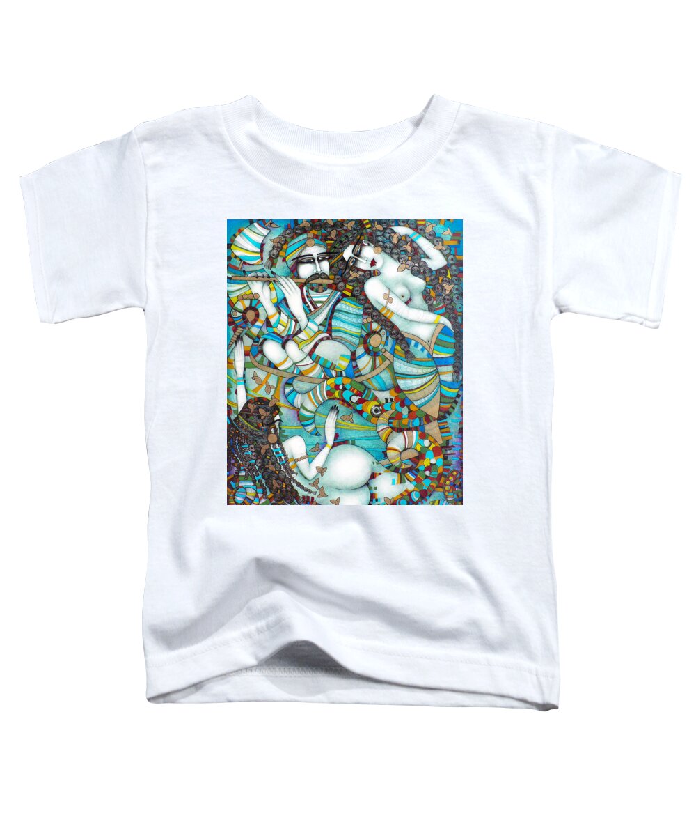 Albena Toddler T-Shirt featuring the painting Last Heaven by Albena Vatcheva
