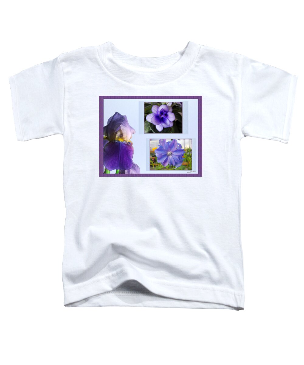 Floral Toddler T-Shirt featuring the photograph Lavender Blooms Motif by Kae Cheatham