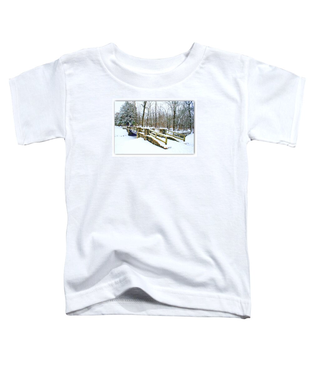 Nature Toddler T-Shirt featuring the photograph Let It Snow Let It Snow by Kay Novy