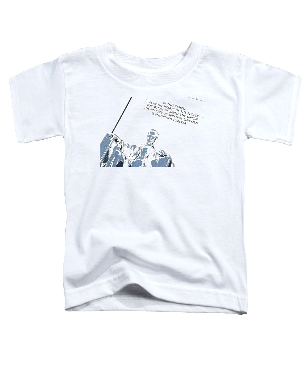 Washington Toddler T-Shirt featuring the photograph Lincoln in Shades of Grey by Kenny Glover