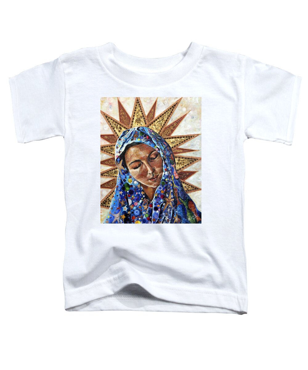 Madonna Toddler T-Shirt featuring the painting Madonna of the Dispossessed by Mary C Farrenkopf