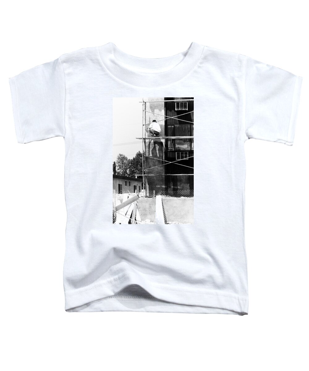 Painters Toddler T-Shirt featuring the photograph Men at work by Karl Rose