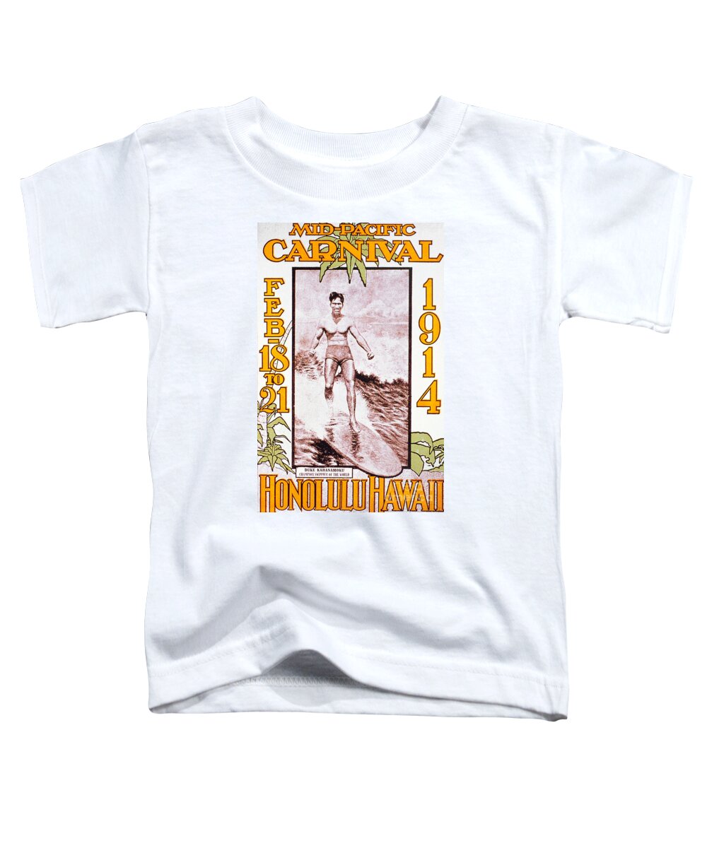 Advertisement Toddler T-Shirt featuring the photograph Mid Pacific Carnival by Hawaiian Legacy Archive - Printscapes
