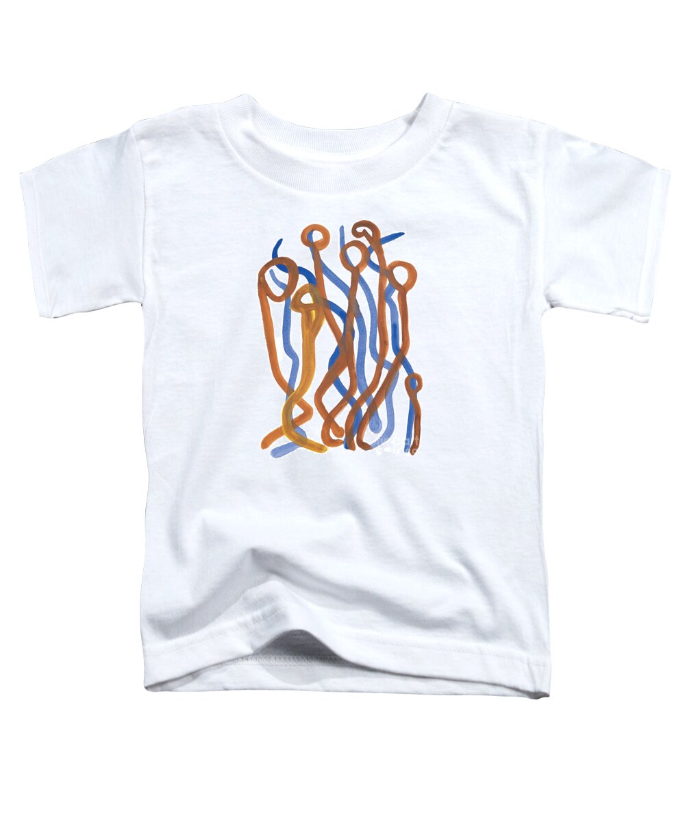 Abstract Toddler T-Shirt featuring the painting Mingle by Bjorn Sjogren