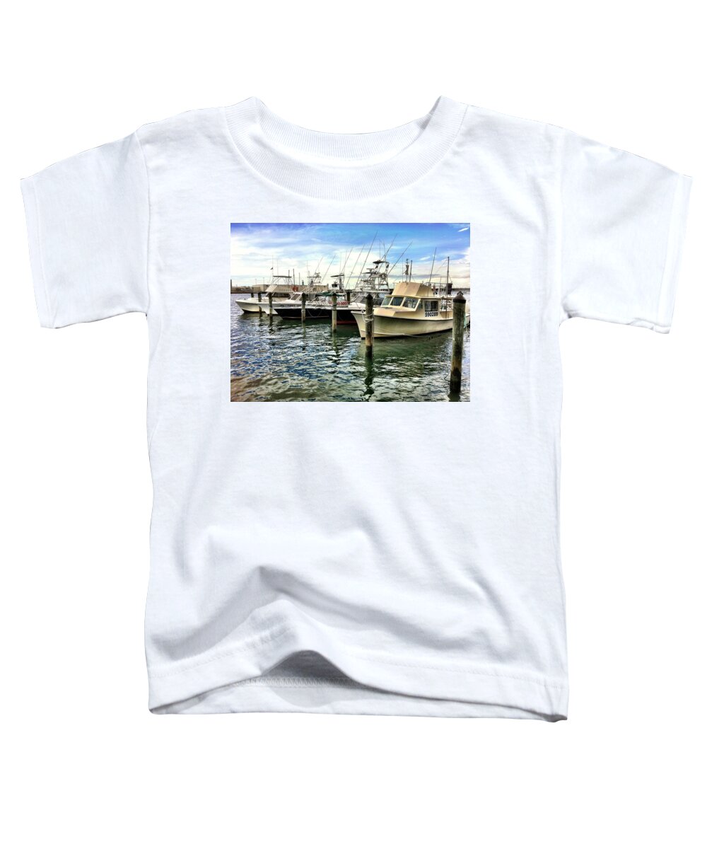 Tiki Bar Cape Canaveral Fl Toddler T-Shirt featuring the photograph Moorings at the Cape by Carlos Avila