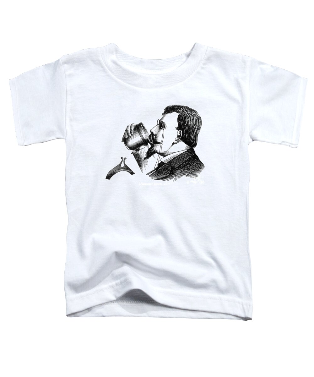 Science Toddler T-Shirt featuring the photograph Mustache Guard 1872 by Science Source