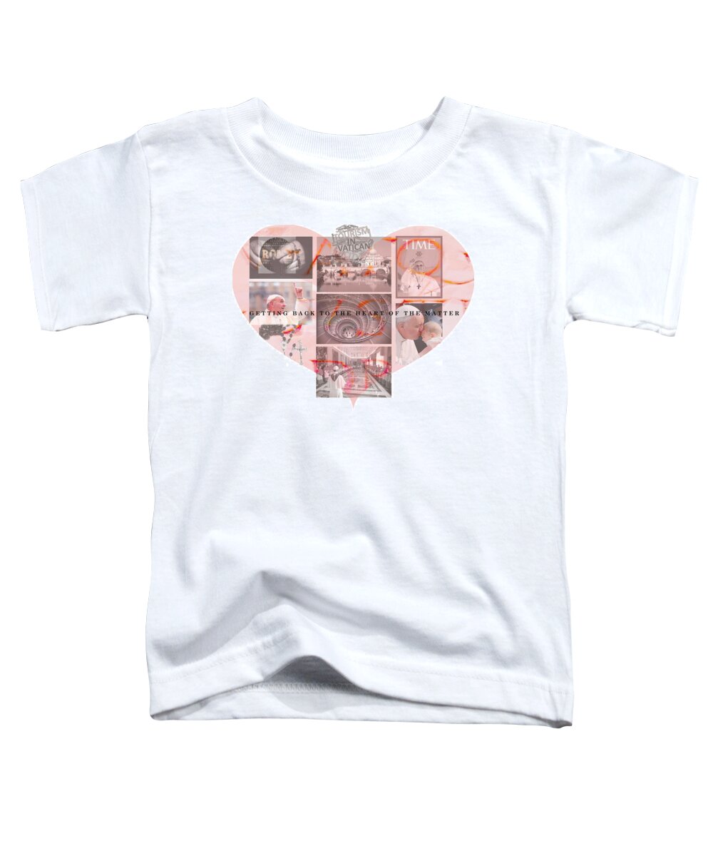 Vatican City Toddler T-Shirt featuring the digital art My Vatican City Mood Board by Teri Schuster