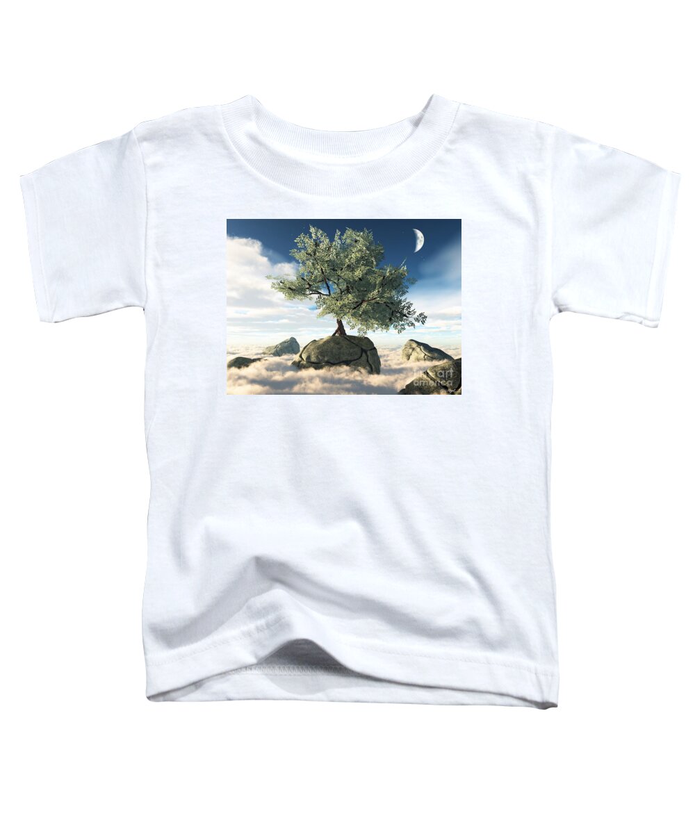 Surreal Toddler T-Shirt featuring the digital art Mystery Tree by Eric Nagel