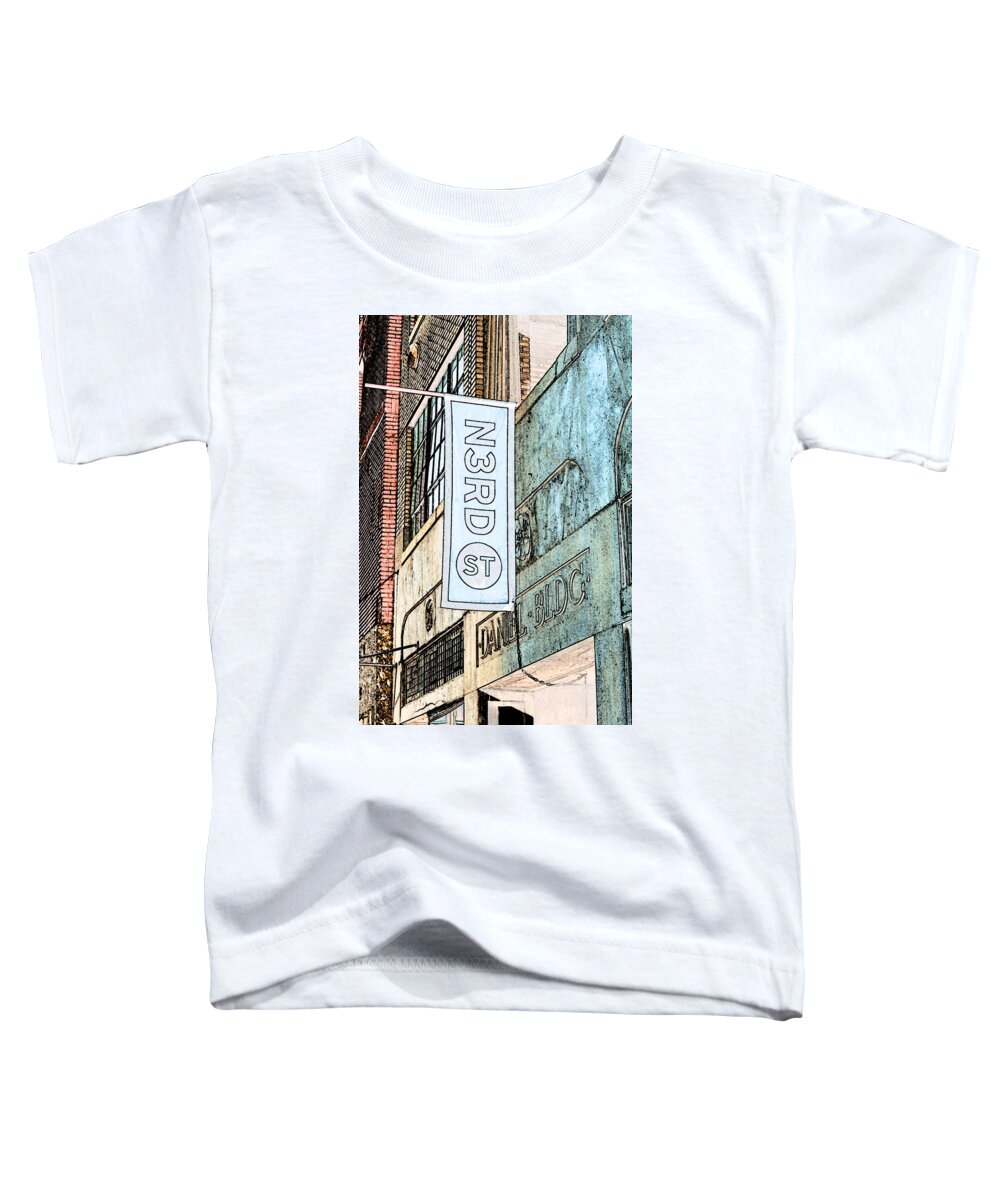 N3rd Street Toddler T-Shirt featuring the photograph N3RD Street by Michael Porchik