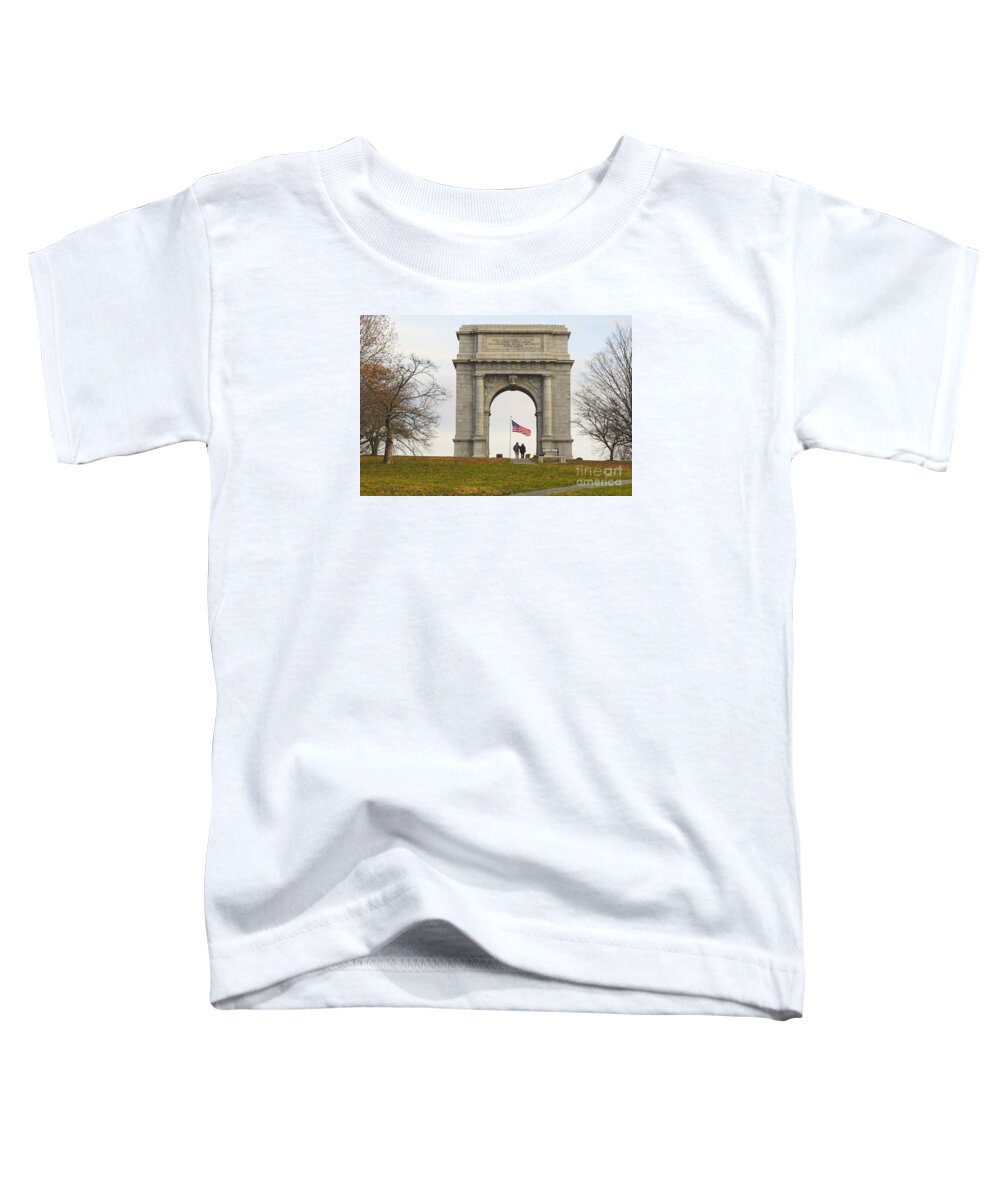 Valley Forge Toddler T-Shirt featuring the photograph National Arch by David Jackson