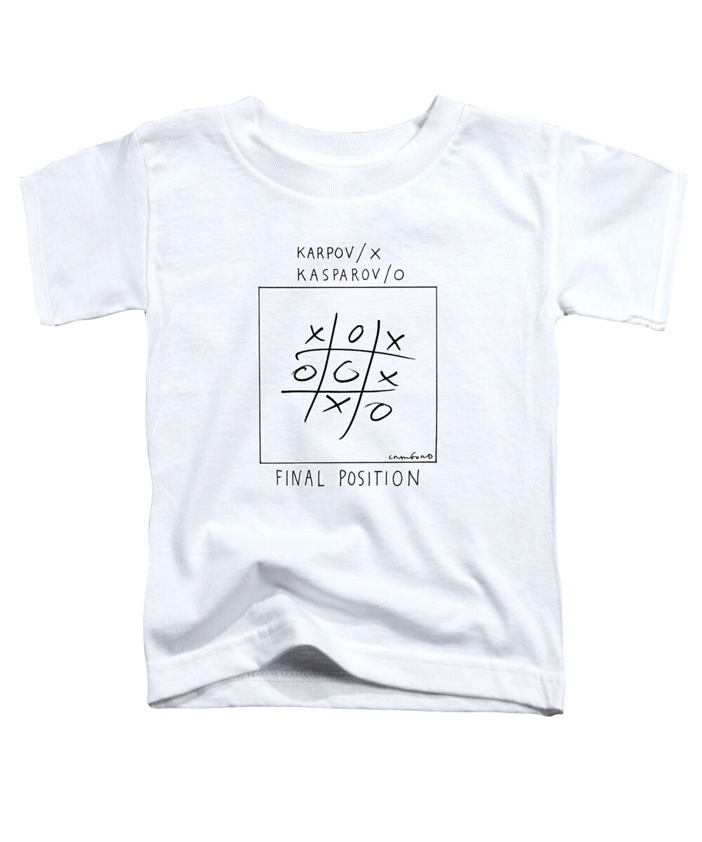 Conflict Toddler T-Shirt featuring the drawing New Yorker August 20th, 1990 by Michael Crawford