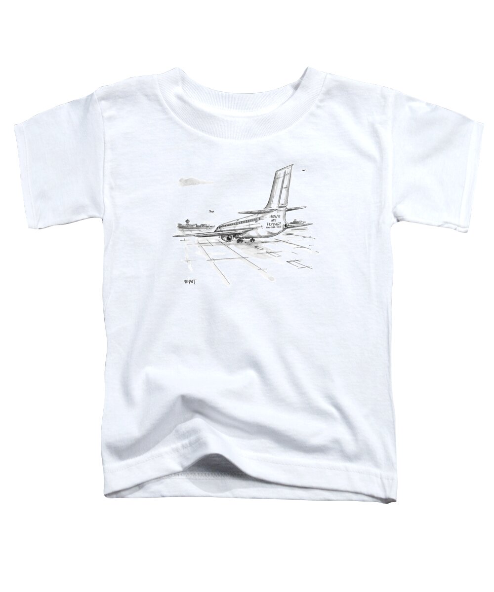 Airplanes Toddler T-Shirt featuring the drawing New Yorker August 23rd, 1999 by Christopher Weyant