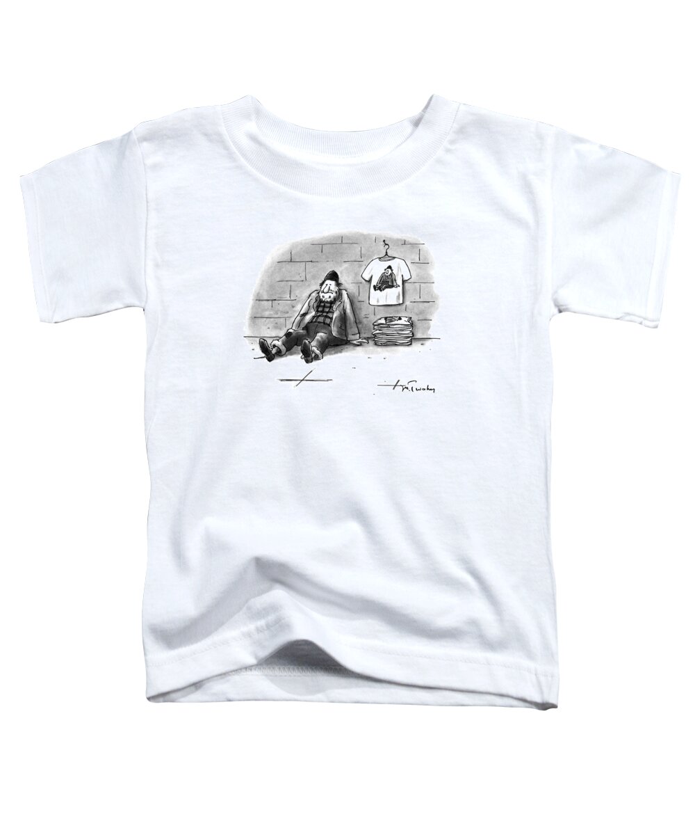 Urban Toddler T-Shirt featuring the drawing New Yorker December 12th, 1994 by Mike Twohy