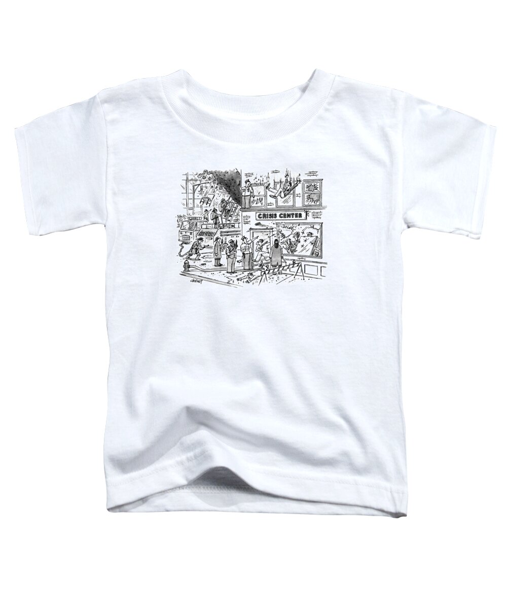 Law Toddler T-Shirt featuring the drawing New Yorker December 28th, 1992 by Tom Cheney