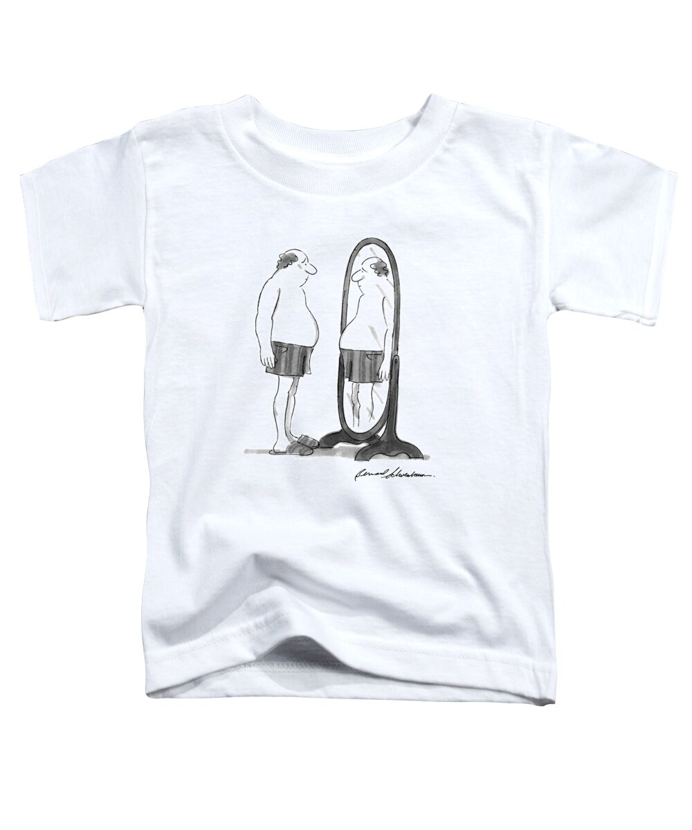 Health Toddler T-Shirt featuring the drawing New Yorker July 30th, 1990 by Bernard Schoenbaum