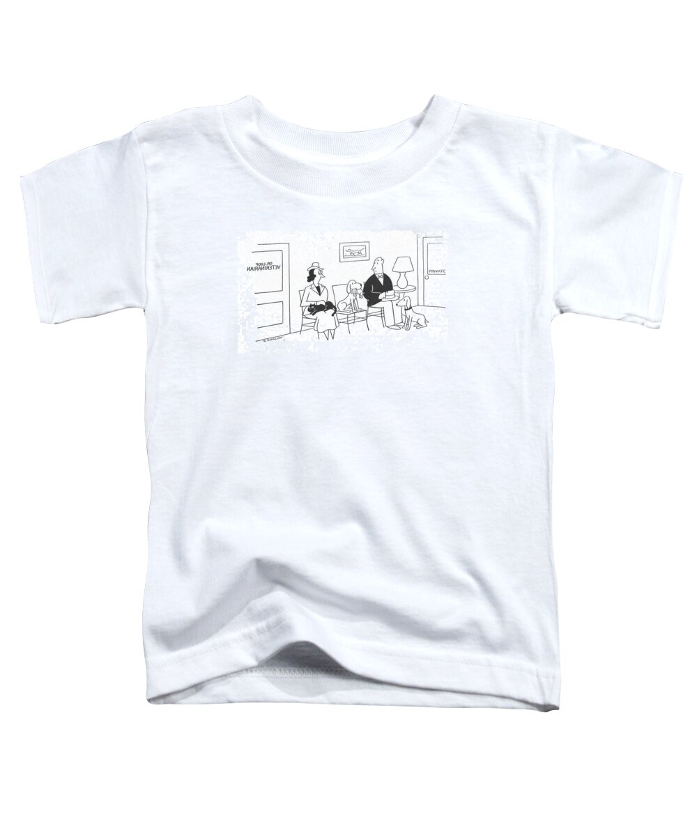 112773 Oso Otto Soglow Toddler T-Shirt featuring the drawing New Yorker July 31st, 1943 by Otto Soglow