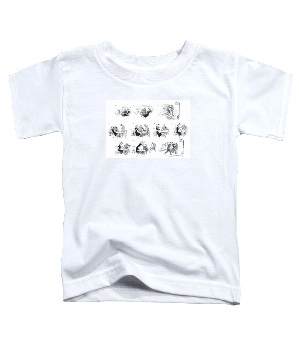 112776 Pba Perry Barlow  Toddler T-Shirt featuring the drawing New Yorker July 31st, 1943 by Perry Barlow