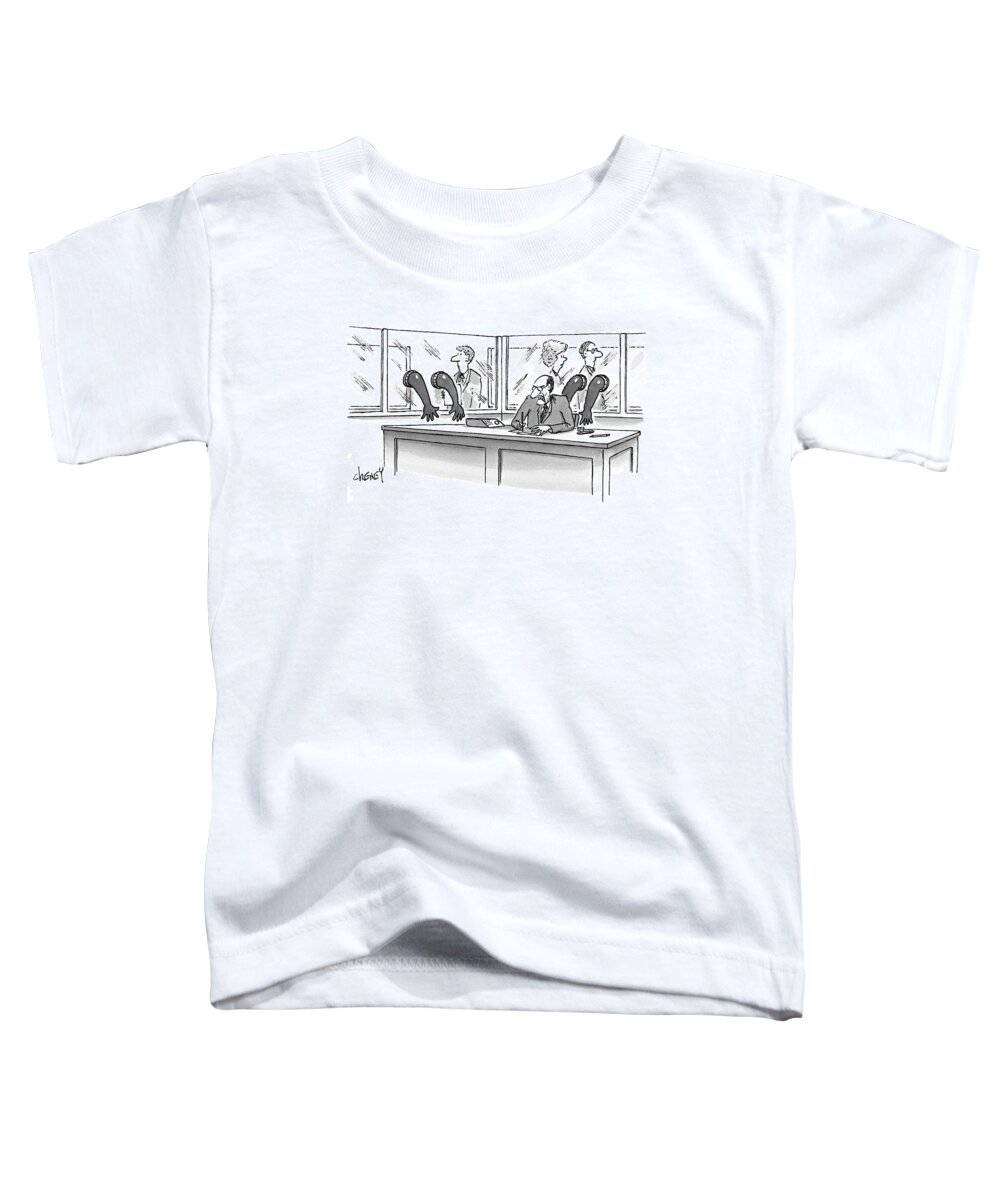 Toxic Waste Toddler T-Shirt featuring the drawing New Yorker June 21st, 1999 by Tom Cheney