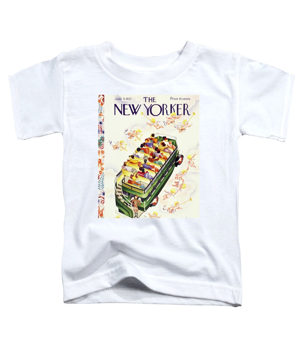 Wedding Season Toddler T-Shirt featuring the painting New Yorker June 5 1937 by Constantin Alajalov