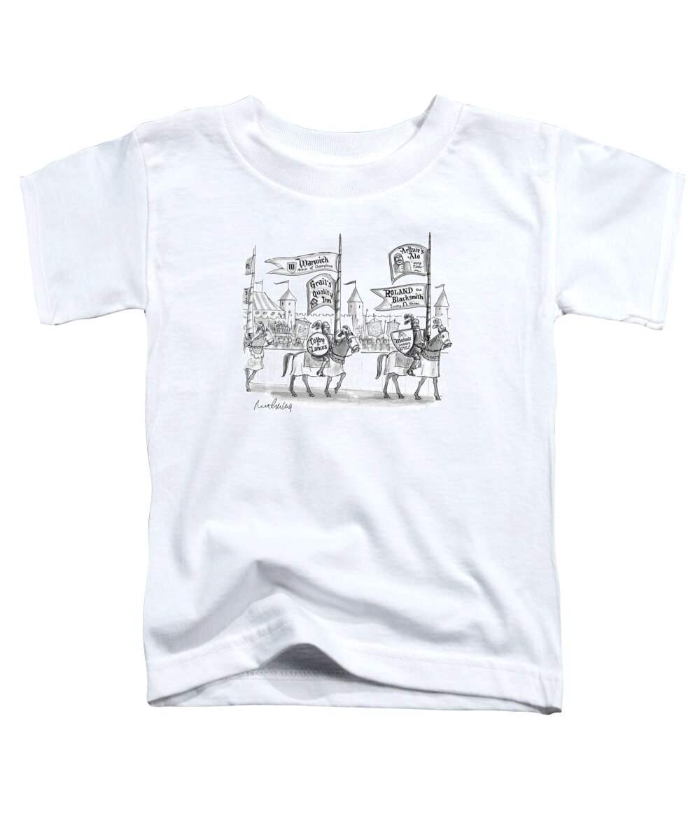 Advertising - General Toddler T-Shirt featuring the drawing New Yorker May 17th, 1999 by Mort Gerberg