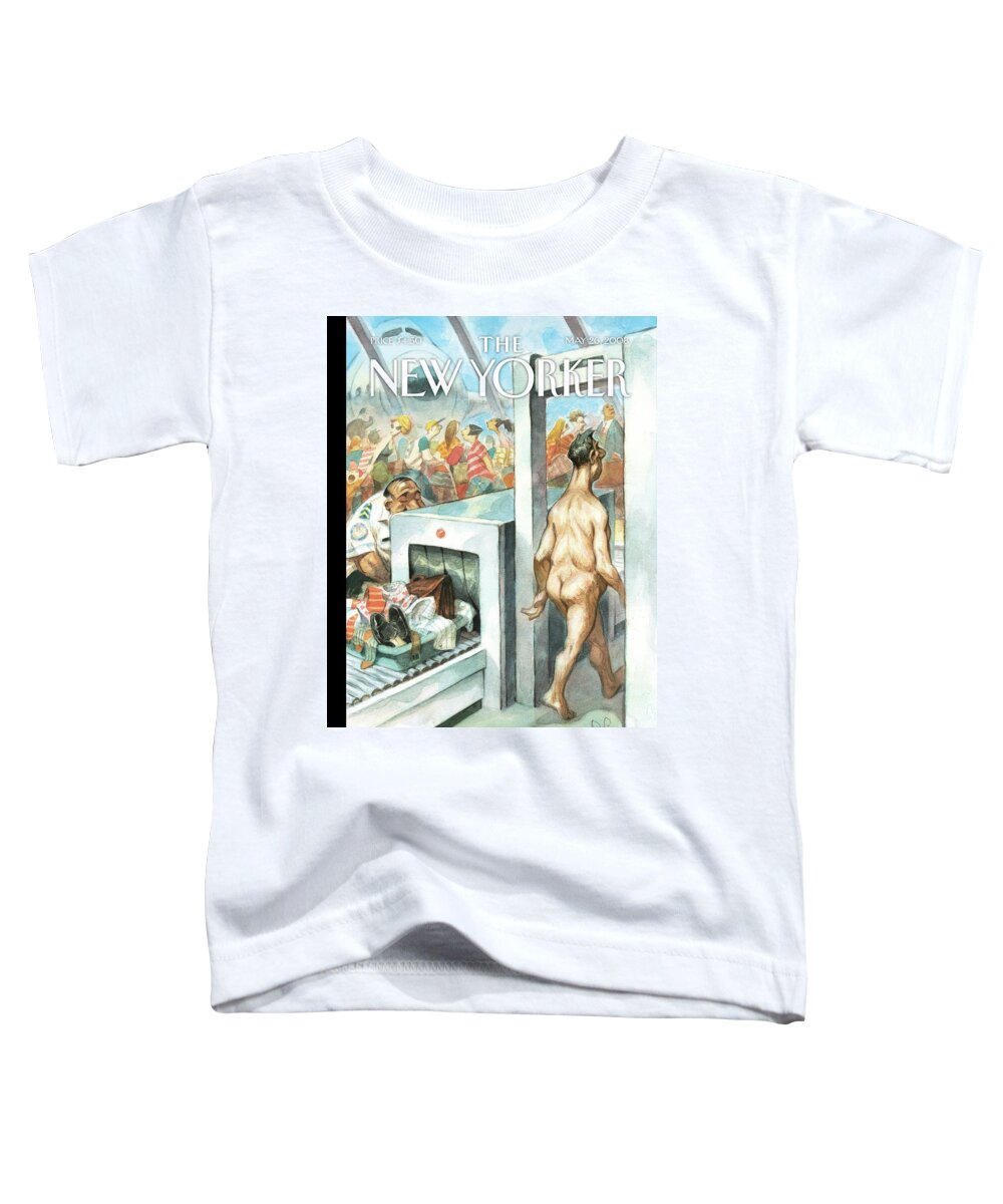 By Peter De Seve Toddler T-Shirt featuring the painting Through The Wringer by Peter de Seve