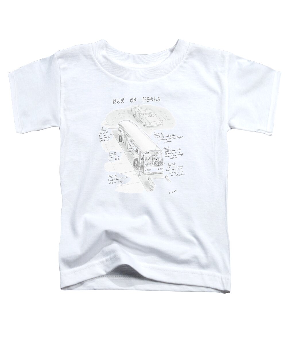 Urban Toddler T-Shirt featuring the drawing New Yorker May 5th, 1986 by Roz Chast
