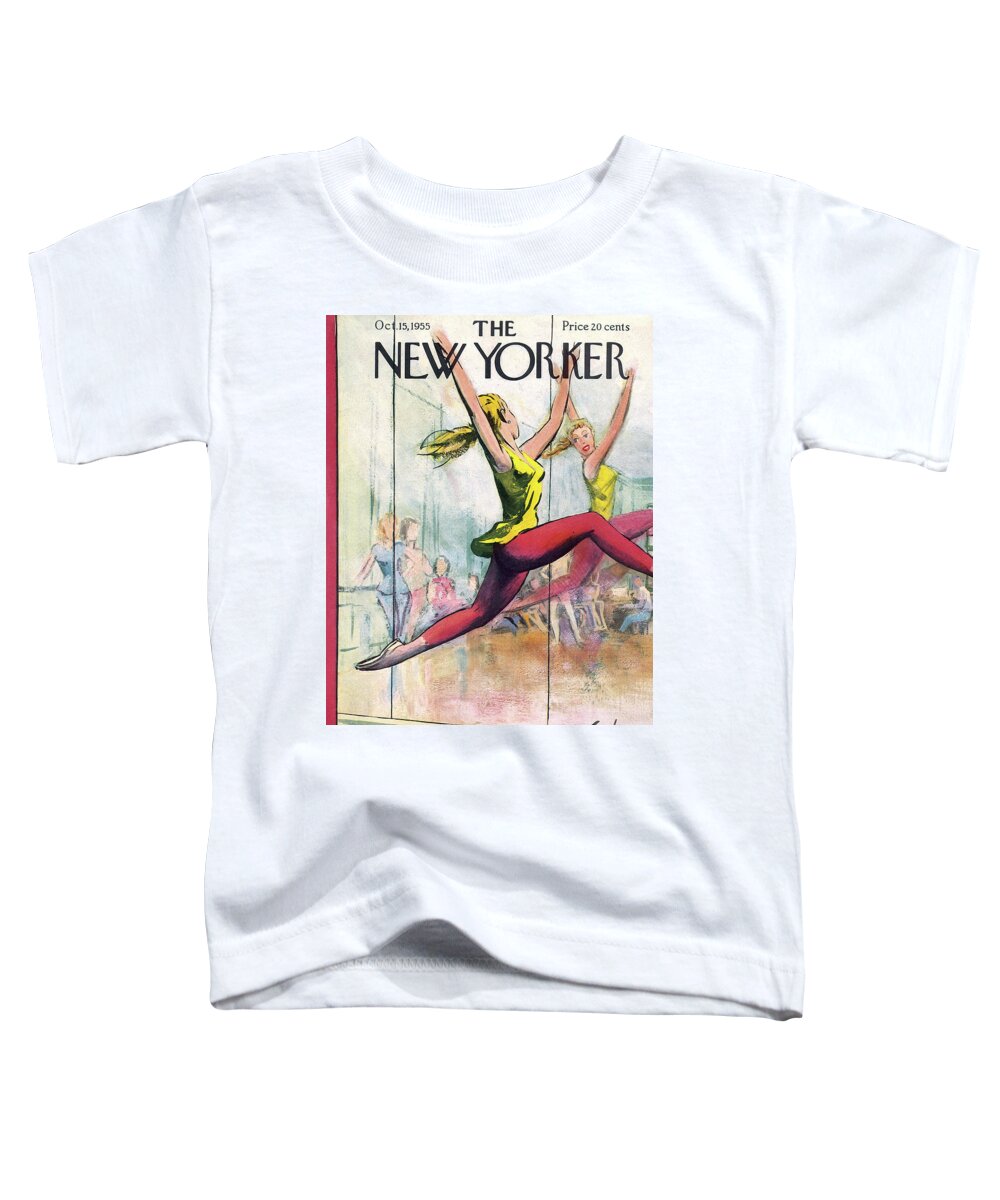 Actors Toddler T-Shirt featuring the painting New Yorker October 15th, 1955 by Arthur Getz