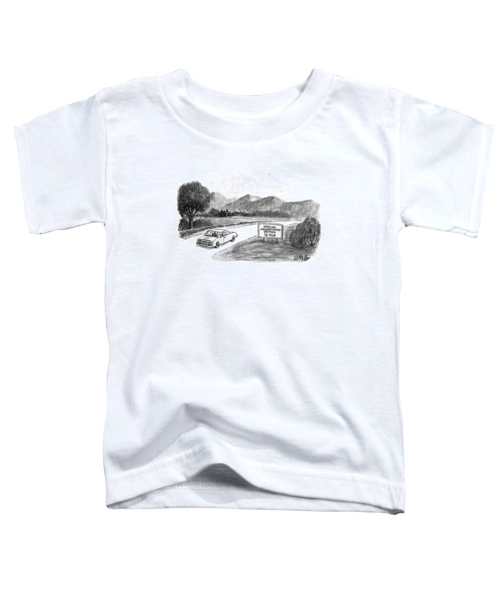Marketing Toddler T-Shirt featuring the drawing New Yorker October 20th, 1986 by Warren Miller