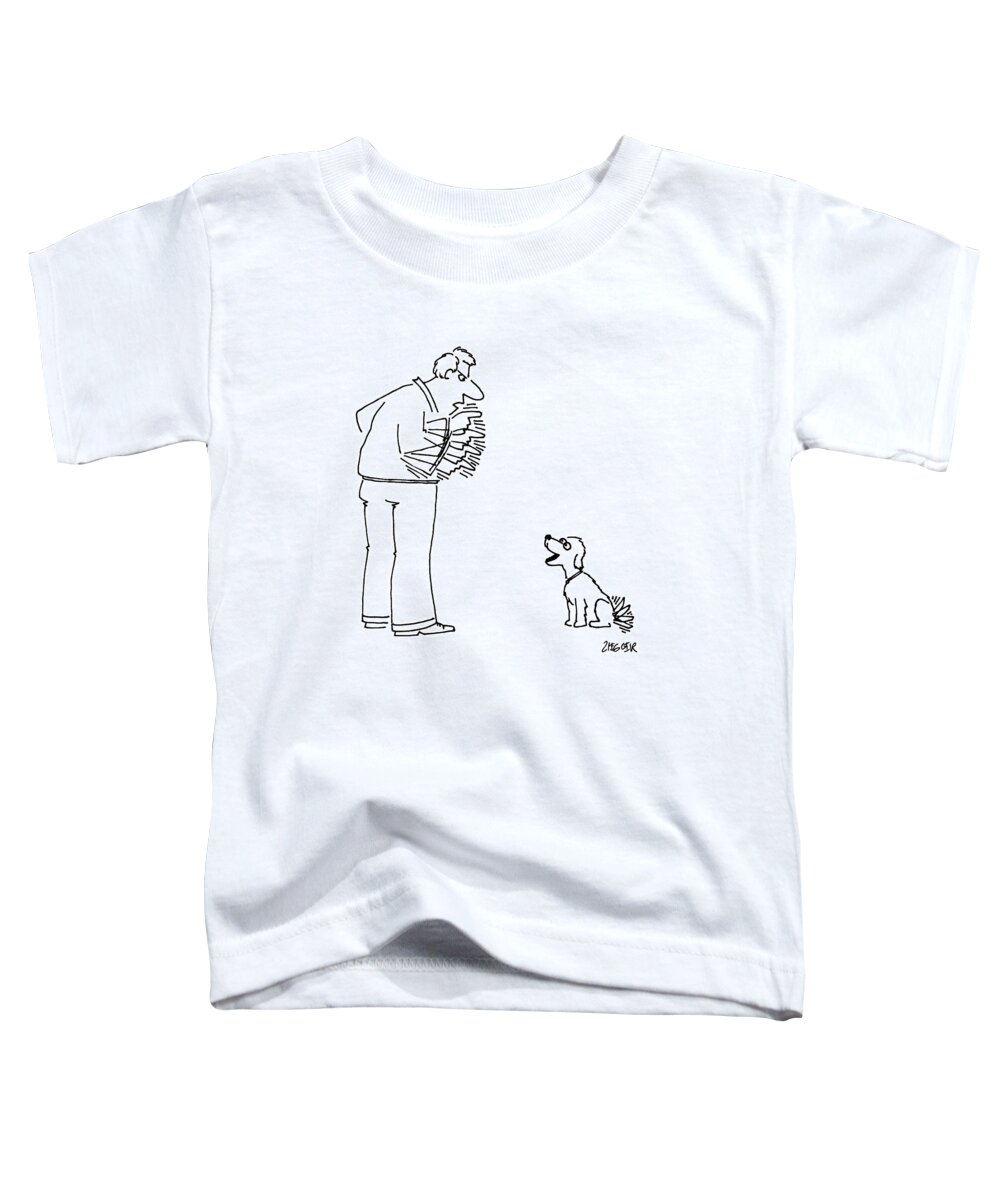 Animals Toddler T-Shirt featuring the drawing New Yorker October 22nd, 1990 by Jack Ziegler