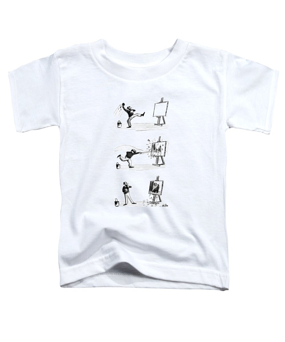  Toddler T-Shirt featuring the drawing New Yorker September 16th, 1961 by Warren Miller