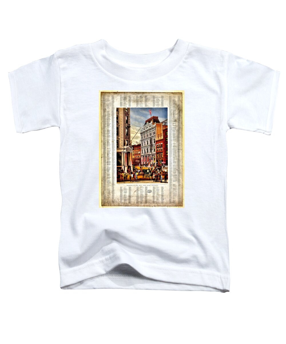 New York Stock Exchange Toddler T-Shirt featuring the photograph Nyse 1882 by Benjamin Yeager