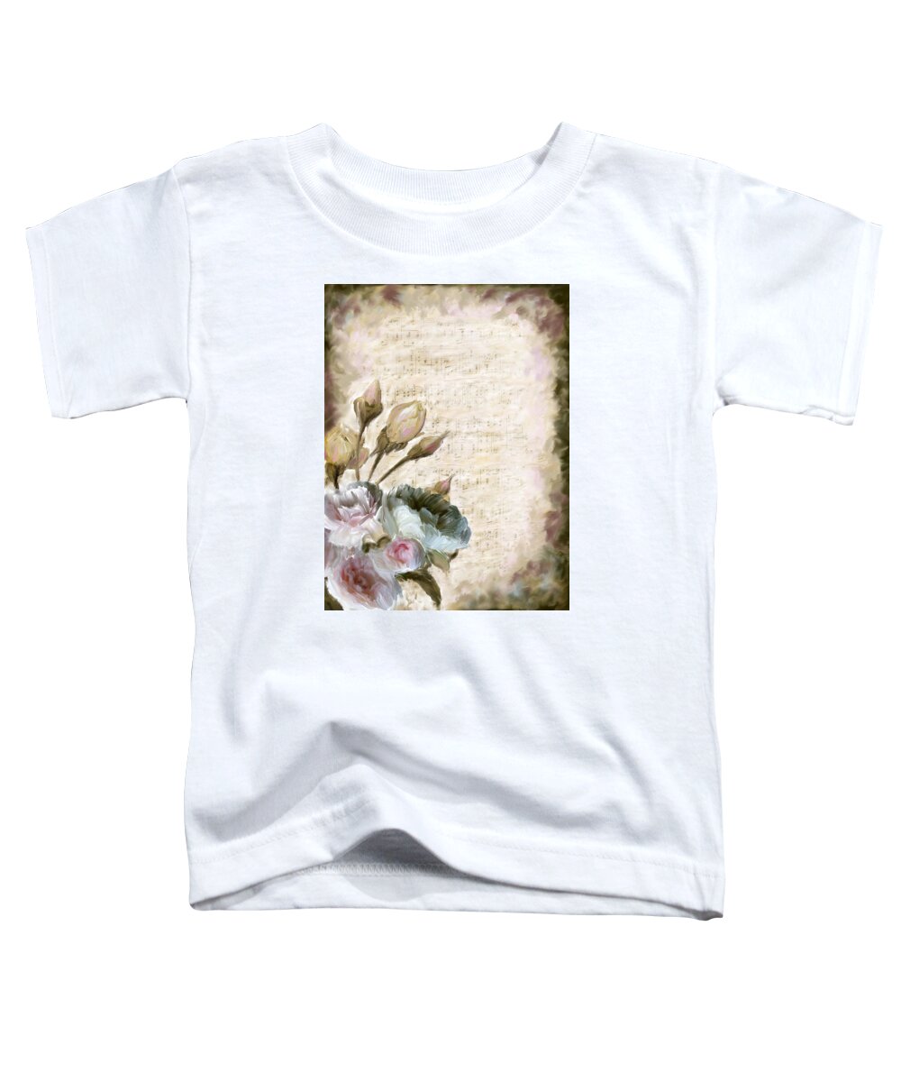 Floral Toddler T-Shirt featuring the painting Ode to Love by Portraits By NC