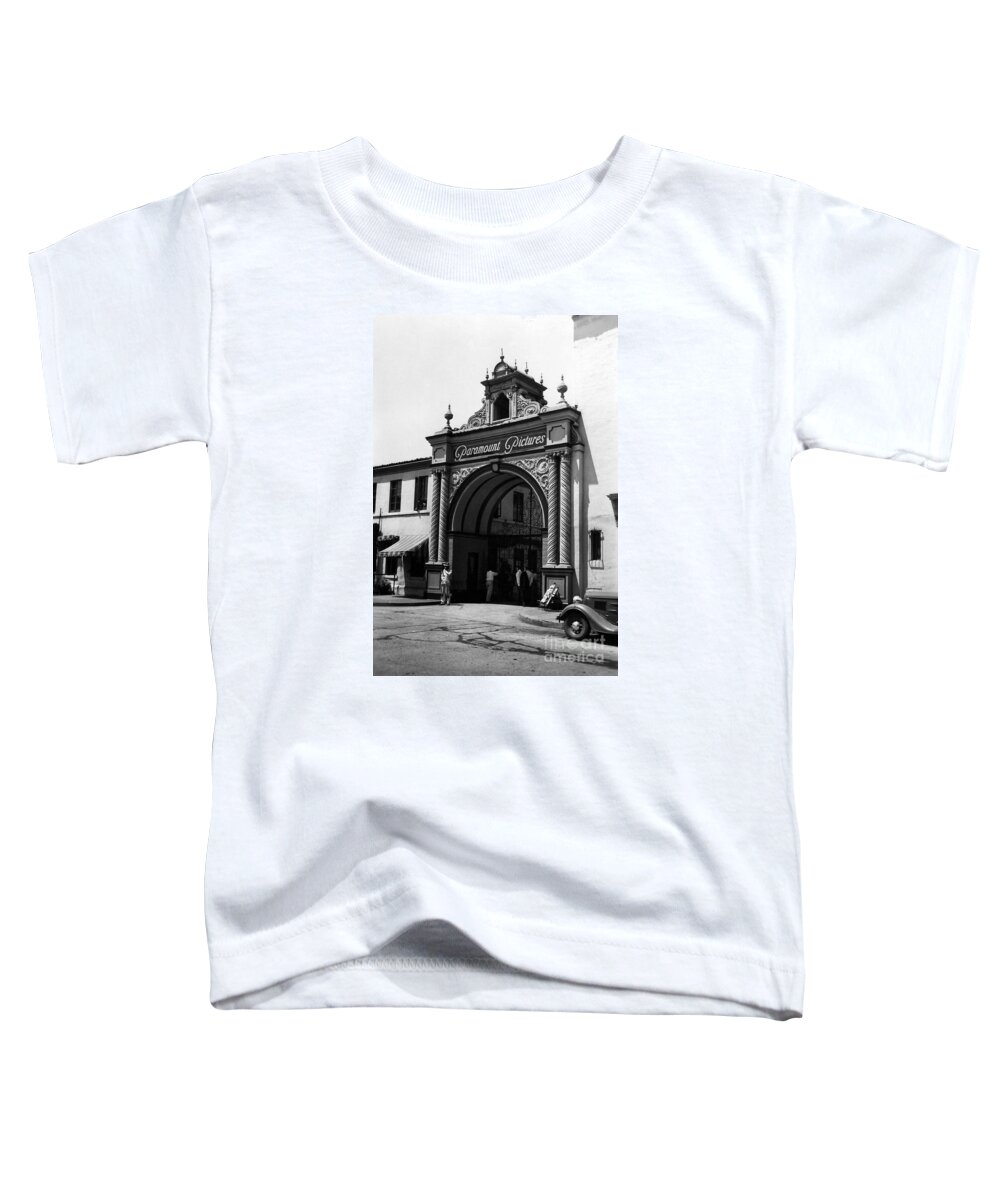 Paramount Studios Toddler T-Shirt featuring the photograph Paramount Studios 1937 by Sad Hill - Bizarre Los Angeles Archive