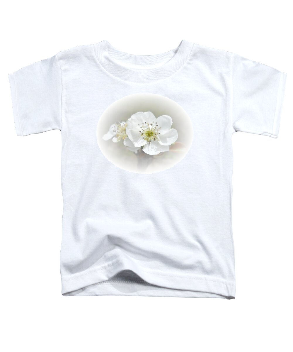 Pear Toddler T-Shirt featuring the photograph Pear Blossom by Judy Hall-Folde