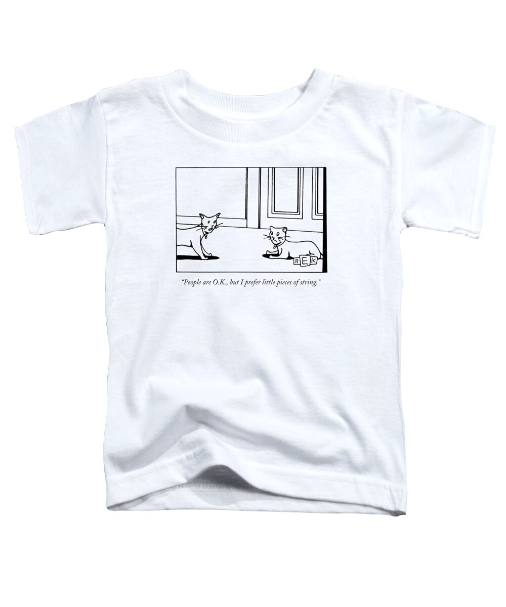 Animals Toddler T-Shirt featuring the drawing People Are O.k by Bruce Eric Kaplan